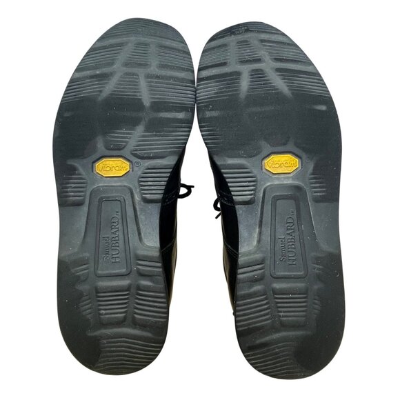 Hubbard Men’s Black Leather Wingtip Tipping Point Oxford Shoes Size US9 M - Picture 9 of 10